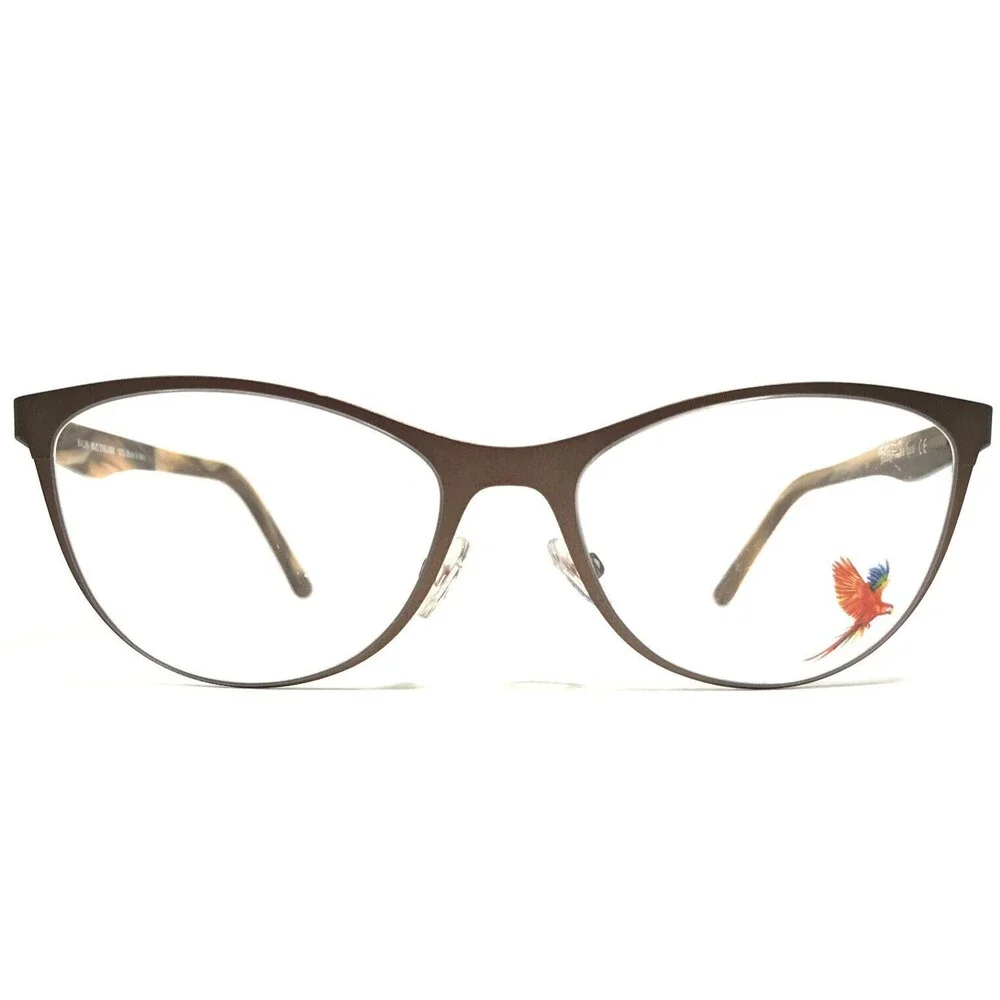 Maui Jim Eyeglasses Frames MJO2105-88M Matte Brown Horn Cat Eye 53-18-135
